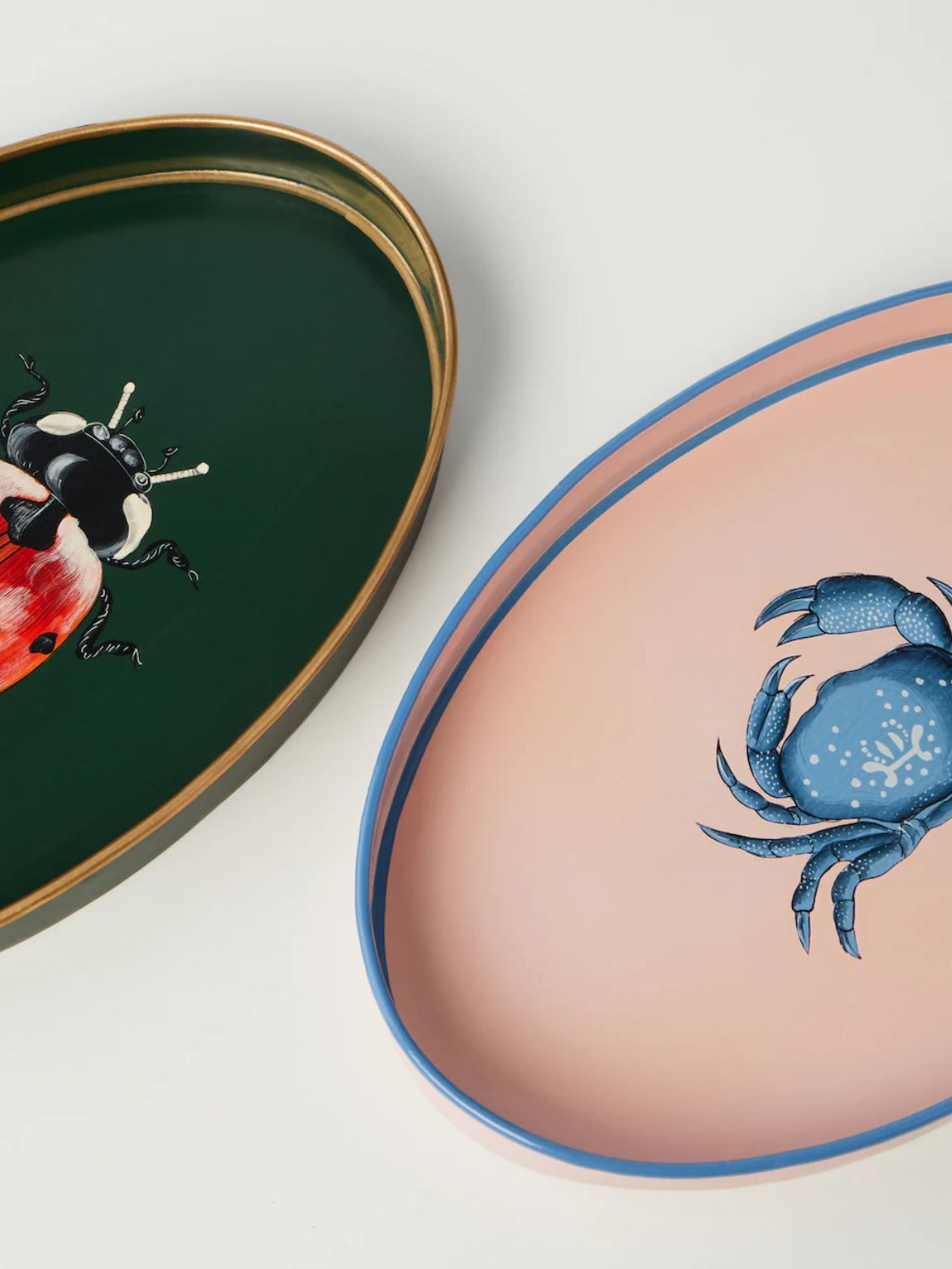 Les Ottomans Crab Hand-Painted Tray