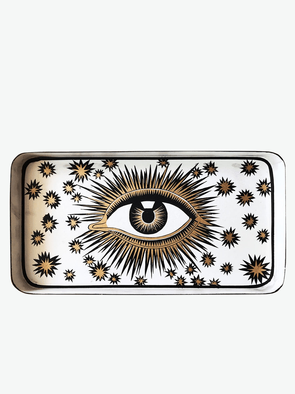 Les Ottomans Eye Hand-Painted Iron Tray