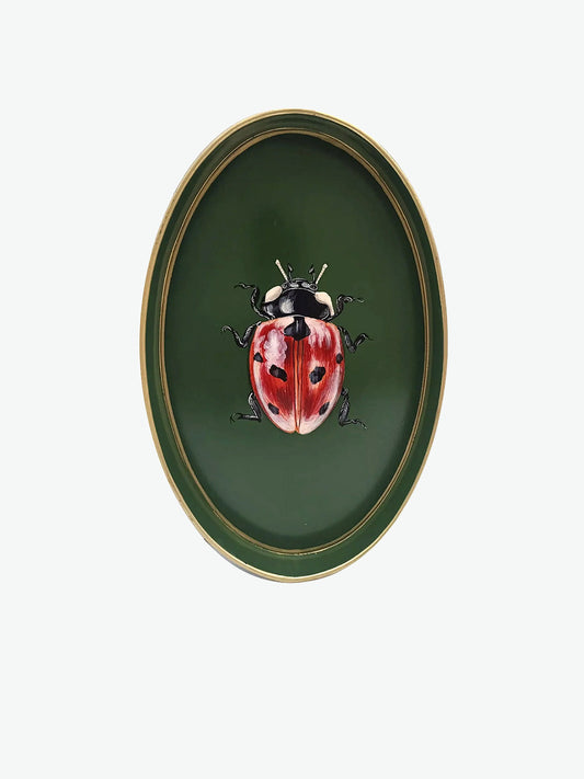 Les Ottomans Flora Hand-Painted Iron Tray