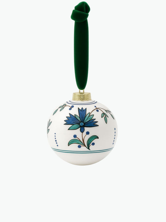Χριστουγεννιάτικη Διακοσμητική Μπάλα Les Ottomans Hand-Painted Christmas Ball Flowers Large