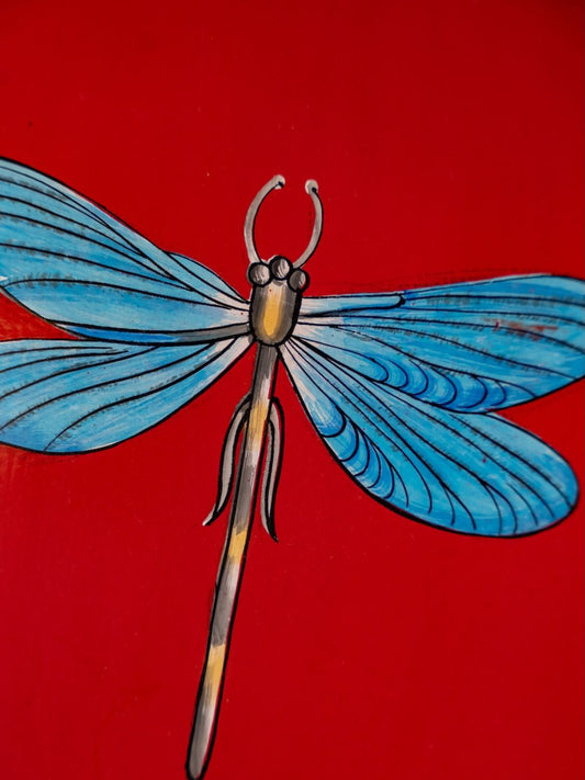 Les Ottomans Libellula Hand-Painted Tray