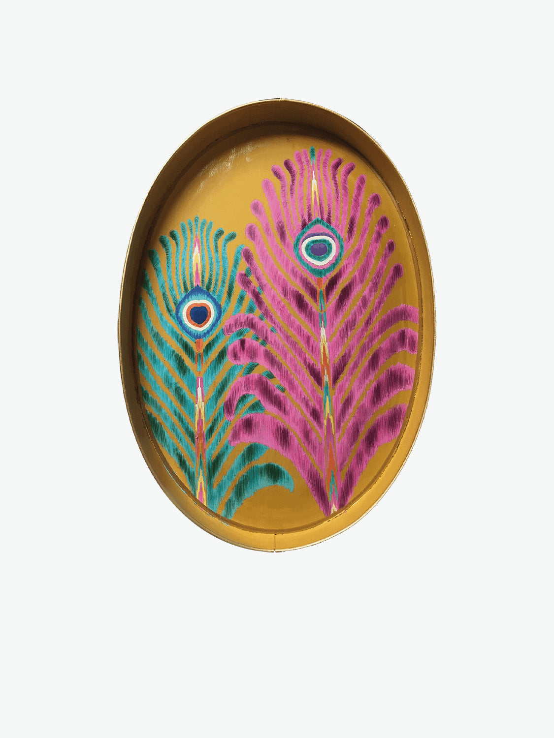 Matthew Williamson X Les Ottomans Peacock Feather Iron Tray
