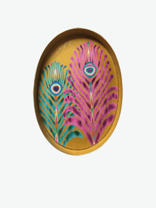 Matthew Williamson X Les Ottomans Peacock Feather Iron Tray