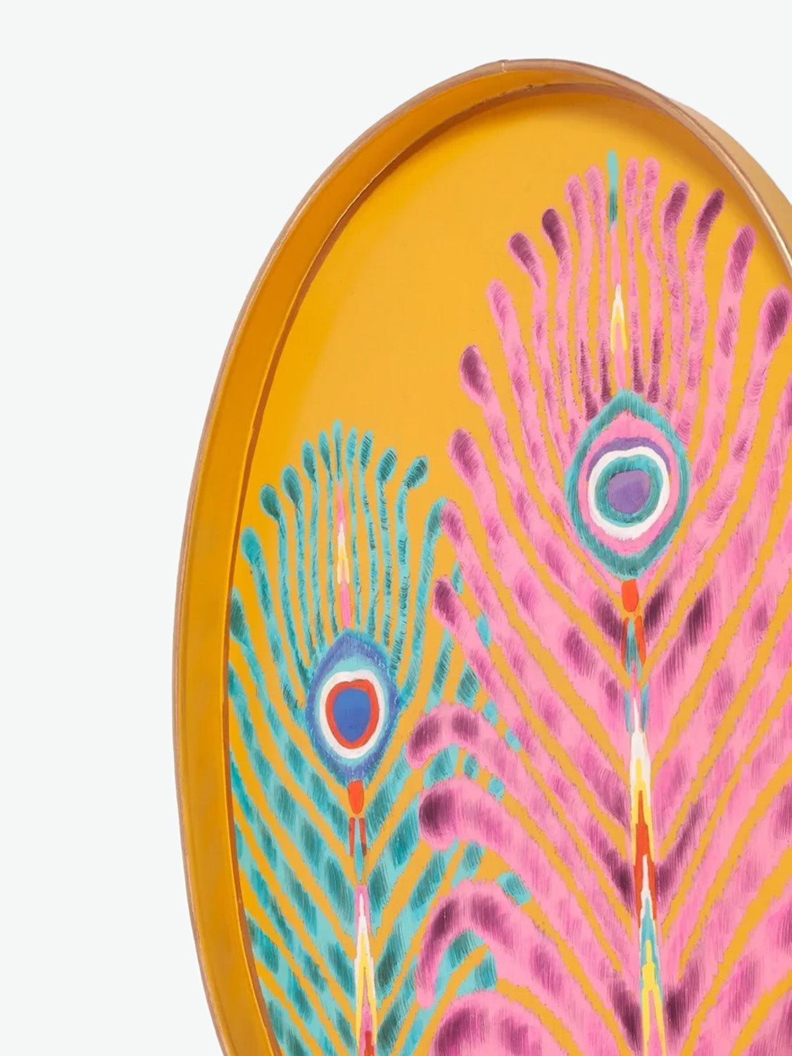 Matthew Williamson X Les Ottomans Peacock Feather Iron Tray
