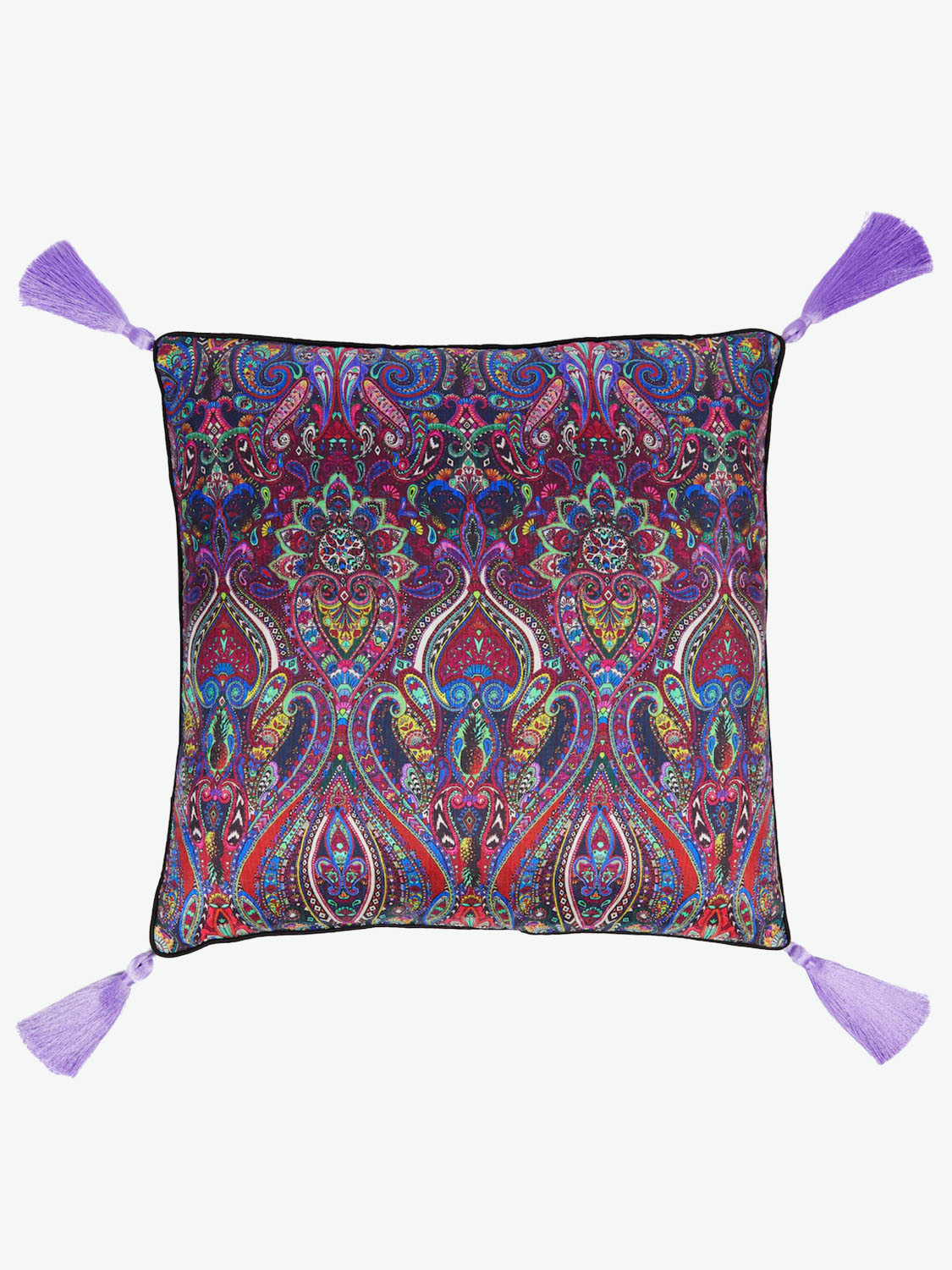 Matthew Williamson X Les Ottomans Peacock Silk Cushion