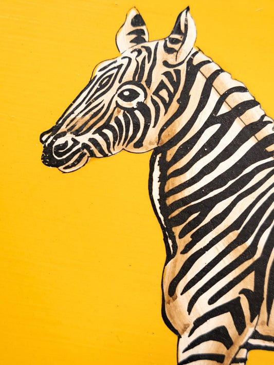 Les Ottomans Zebra Hand-Painted Tray