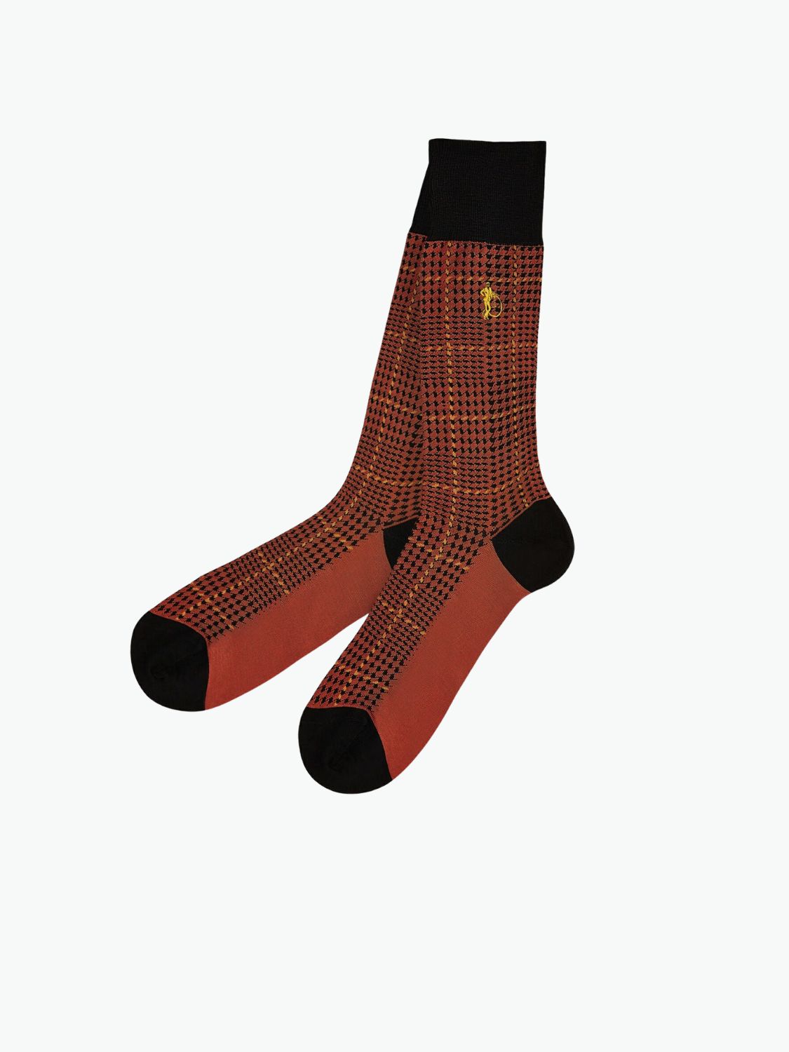London Sock Co Ottaway Style Socks Burnt Orange