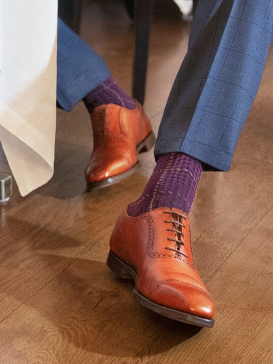 London Sock Co Ottaway Style Socks Purple