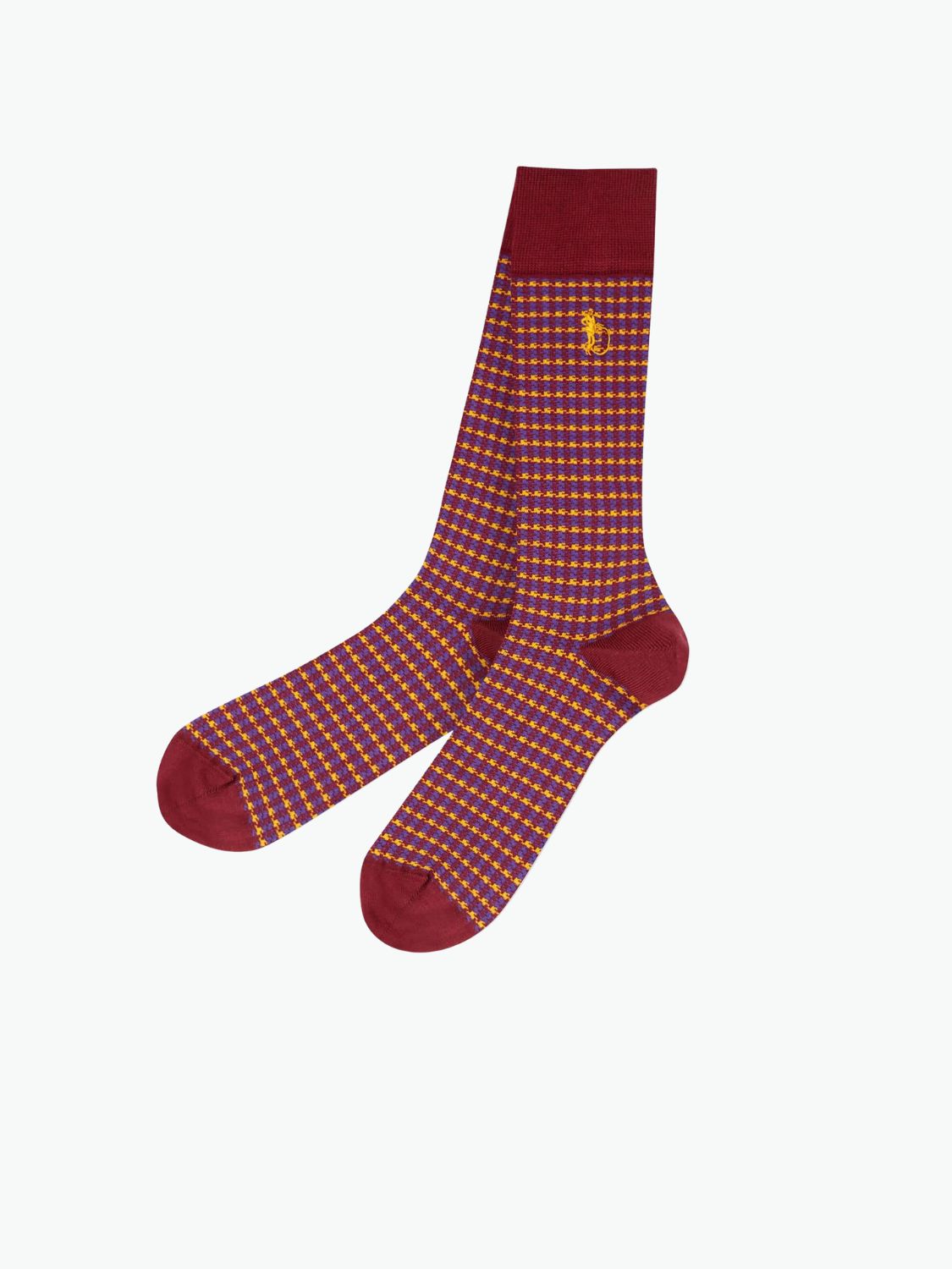 London Sock Co Shaken & Stirred Socks Mustard