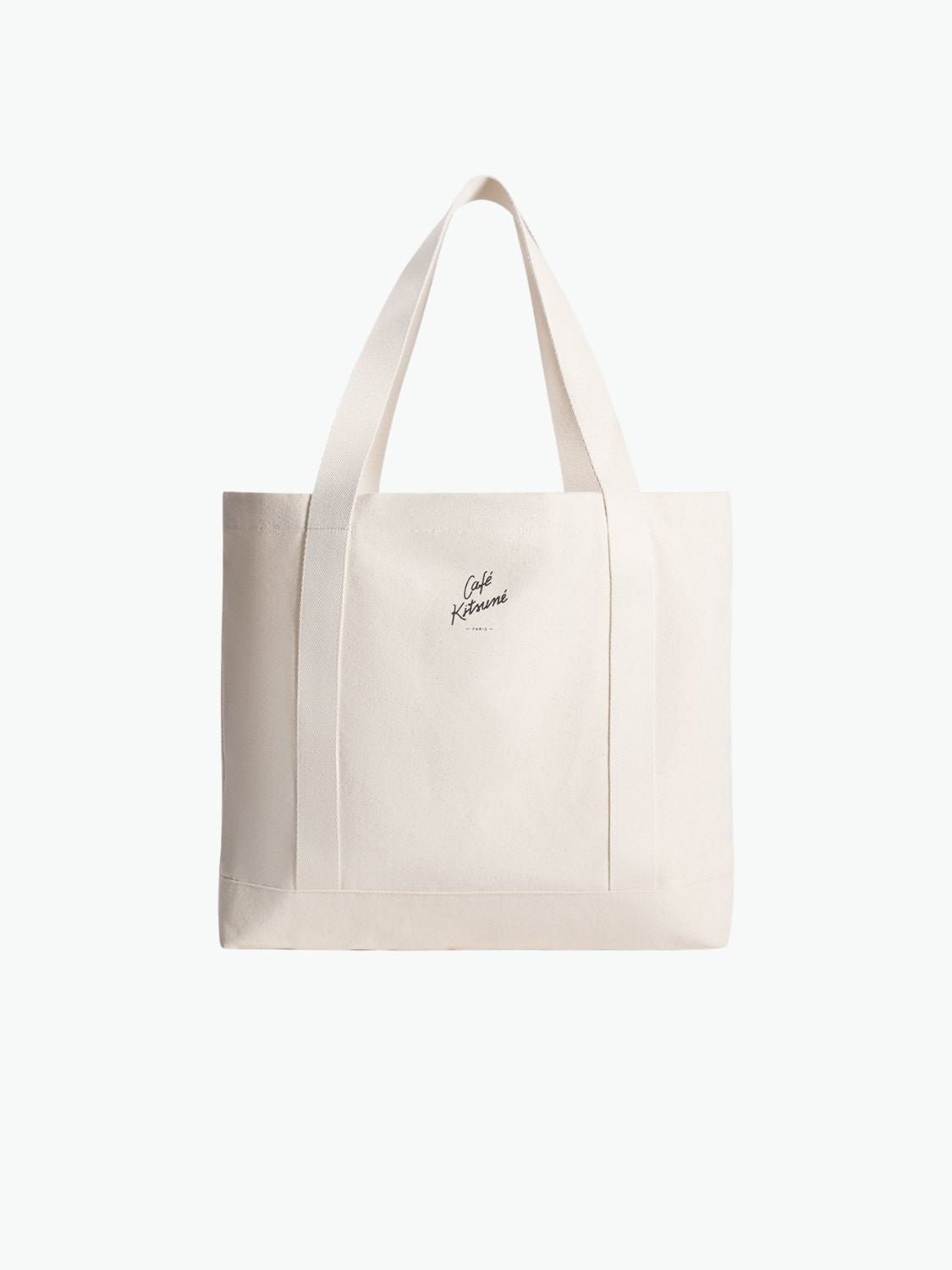 Maison Kitsune Cafe Kitsune Barista Fox Tote Bag Tapioca