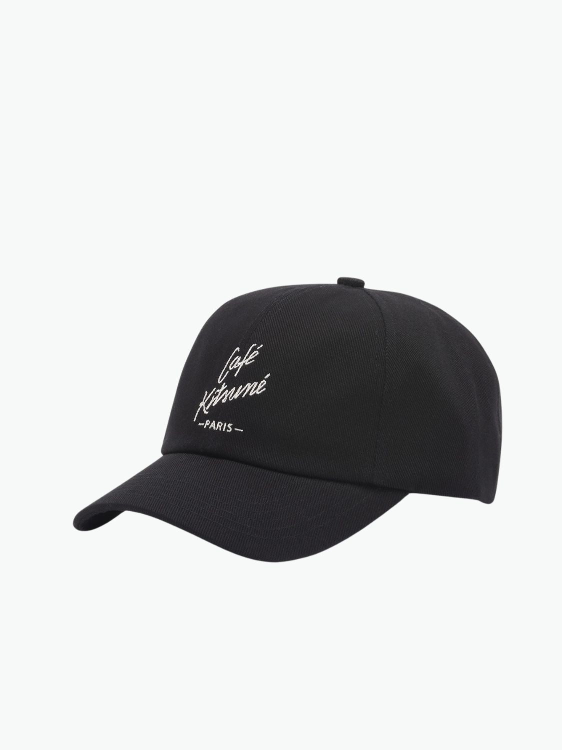 Maison Kitsune Cafe Kitsune Cap Hat Black