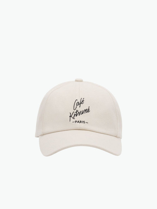 Maison Kitsune Cafe Kitsune Cap Hat Tapioca