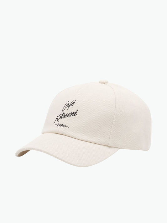 Maison Kitsune Cafe Kitsune Cap Hat Tapioca