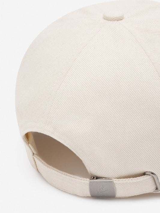 Maison Kitsune Cafe Kitsune Cap Hat Tapioca