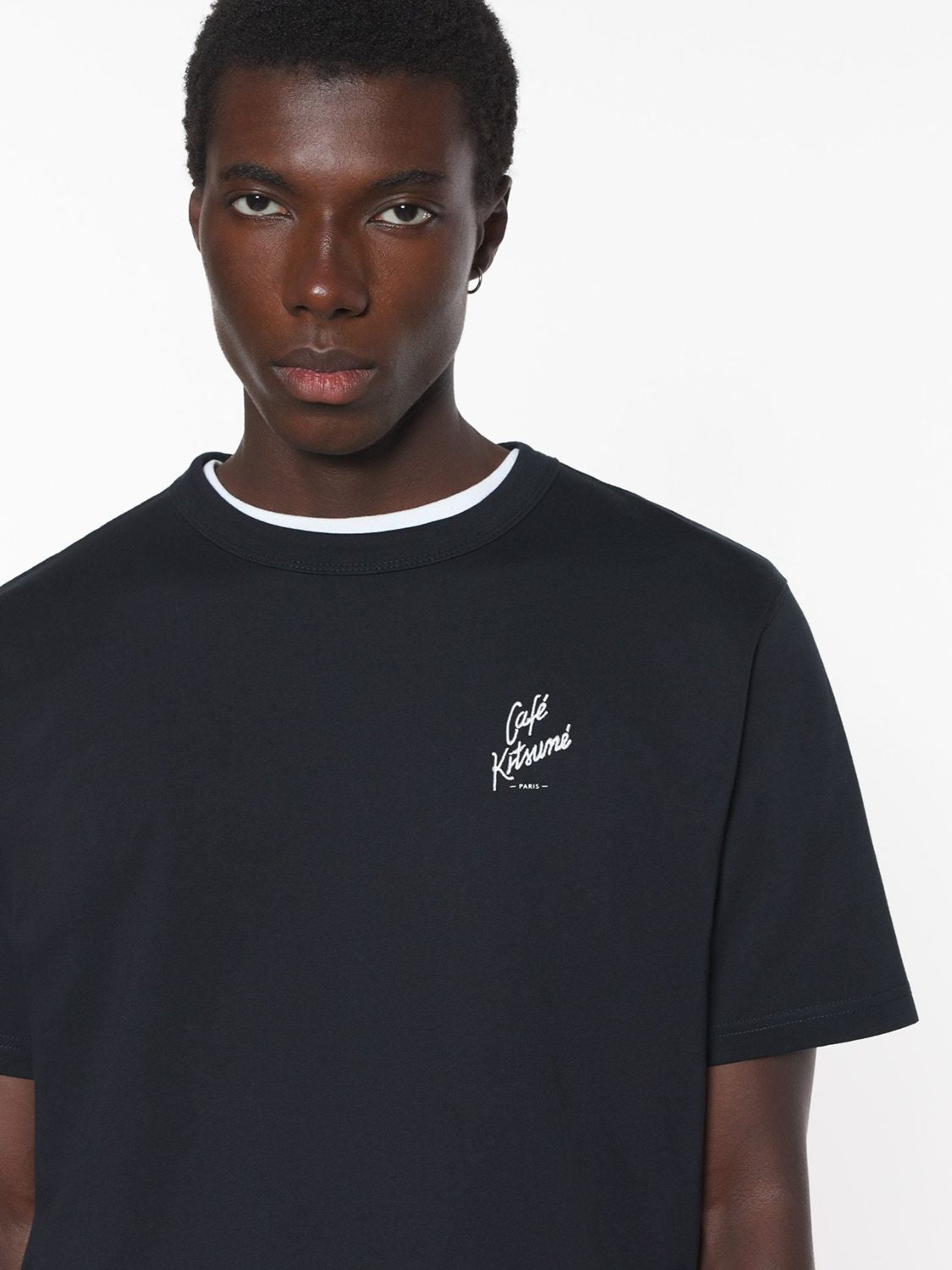 Maison Kitsune Cafe Kitsune Relax T-shirt Black