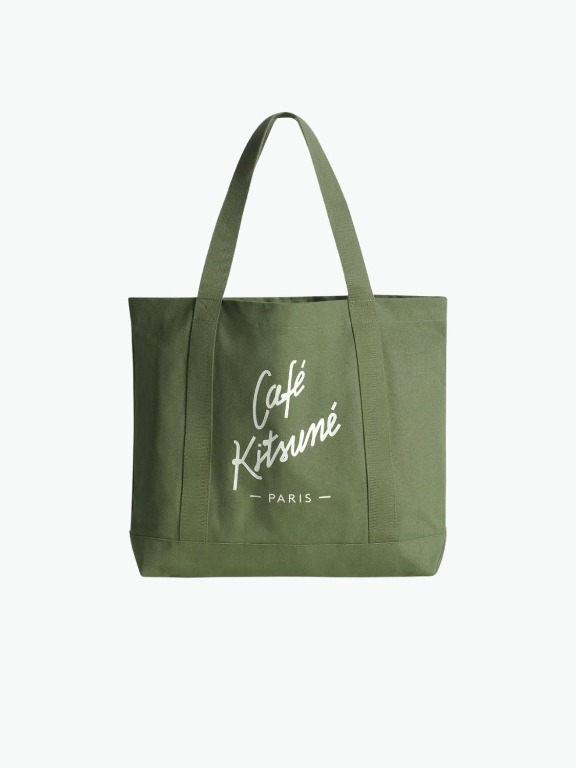 Maison Kitsune Cafe Kitsune Paris Tote Khaki
