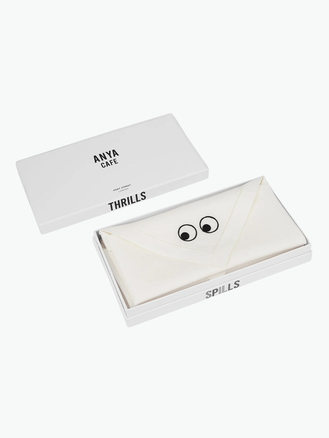 Anya Hindmarch Set Of Four Eyes Napkins