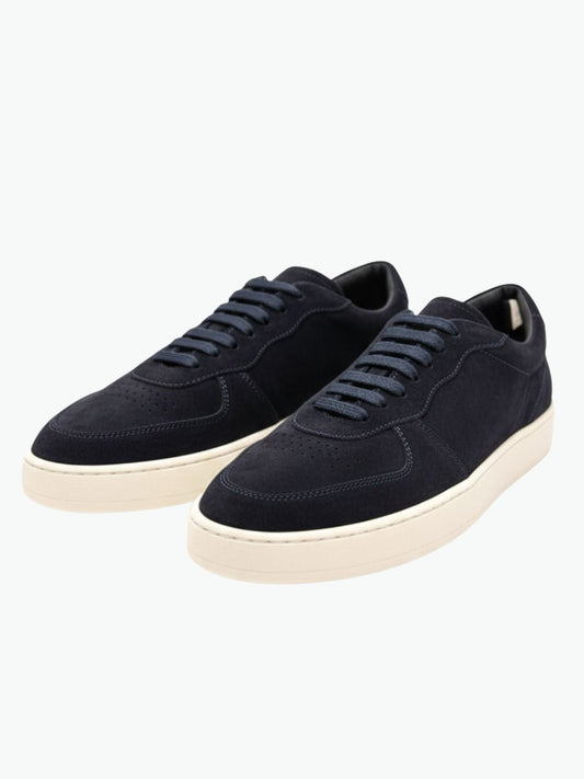 Officine Creative Asset 001 Blue Suede Low Top Sneakers