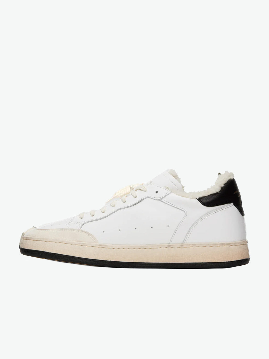 Officine Creative Magic 003 Leather and Shearling Low Top Sneakers