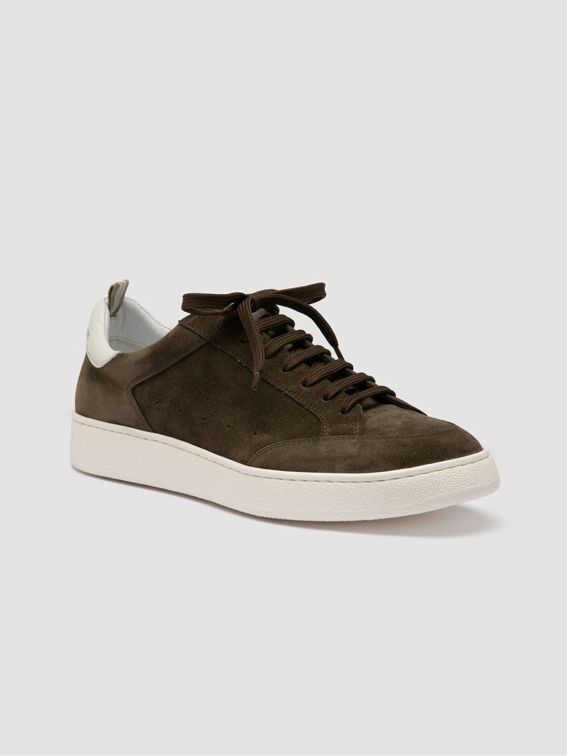 Officine Creative The Dime 001 Green Suede Low Top Sneakers