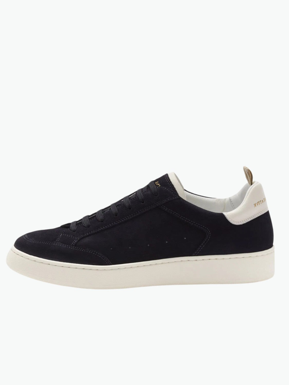 Officine Creative The Dime 001 Navy Suede Low Top Sneakers