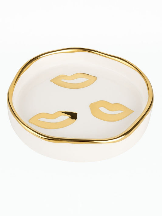 Rhea Kalo Gold Kisses Trinket Tray