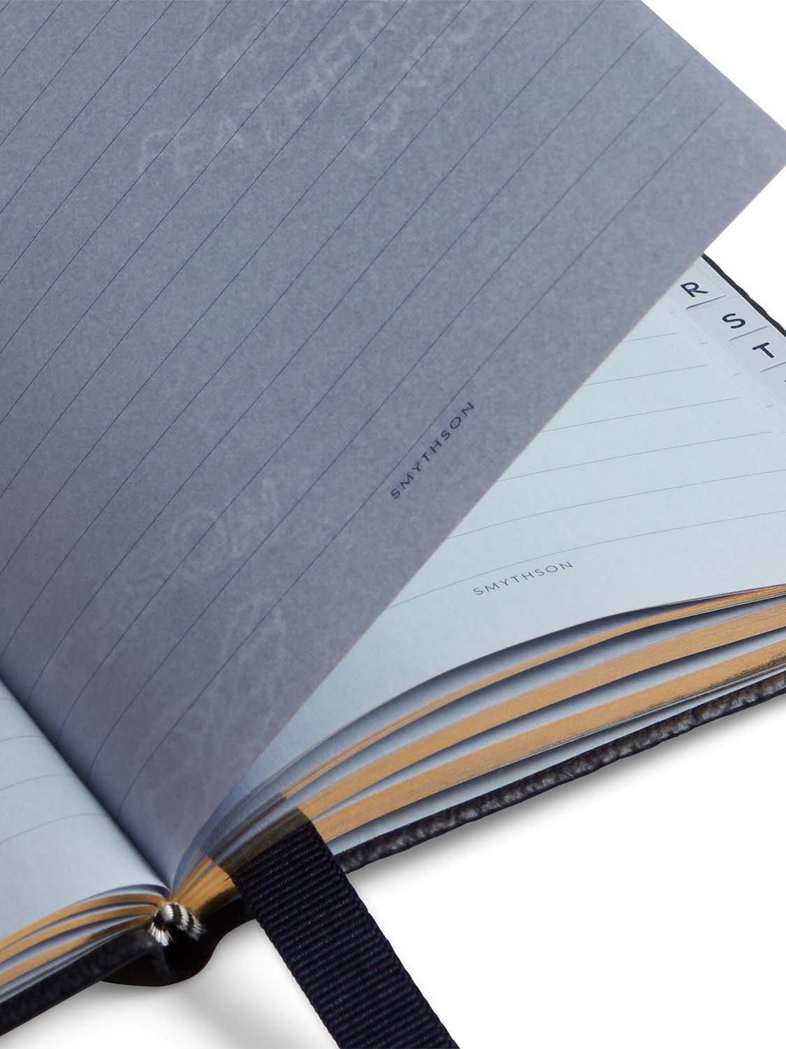 Smythson Telephone And Address Chelsea Book in Panama Navy