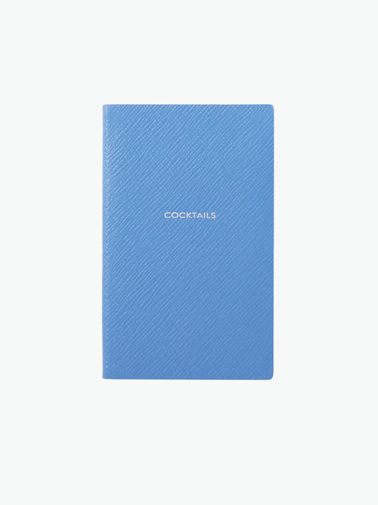 Smythson Cocktail Panama Notebook Nile Blue