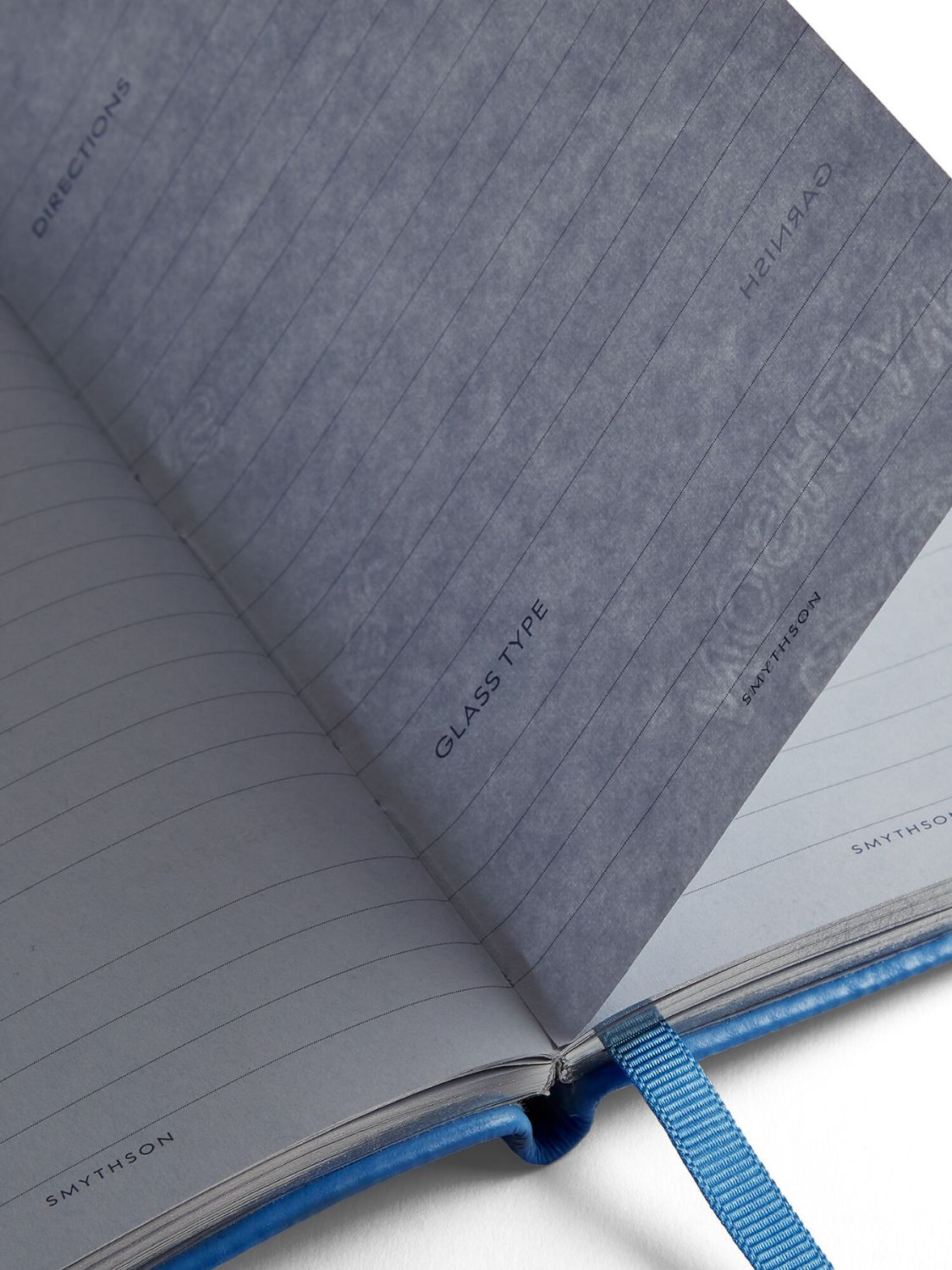 Smythson Cocktail Panama Notebook Nile Blue