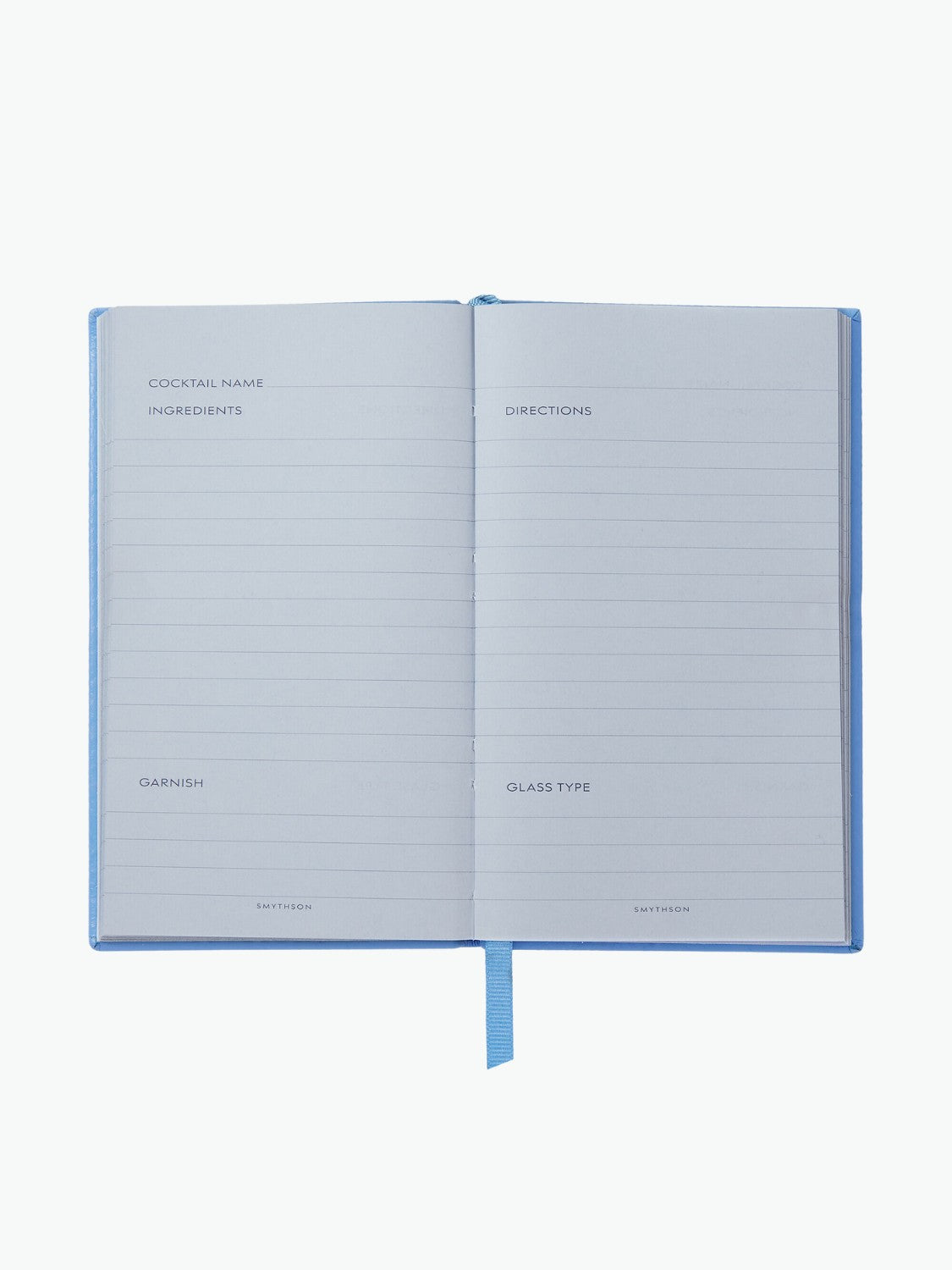 Smythson Cocktail Panama Notebook Nile Blue