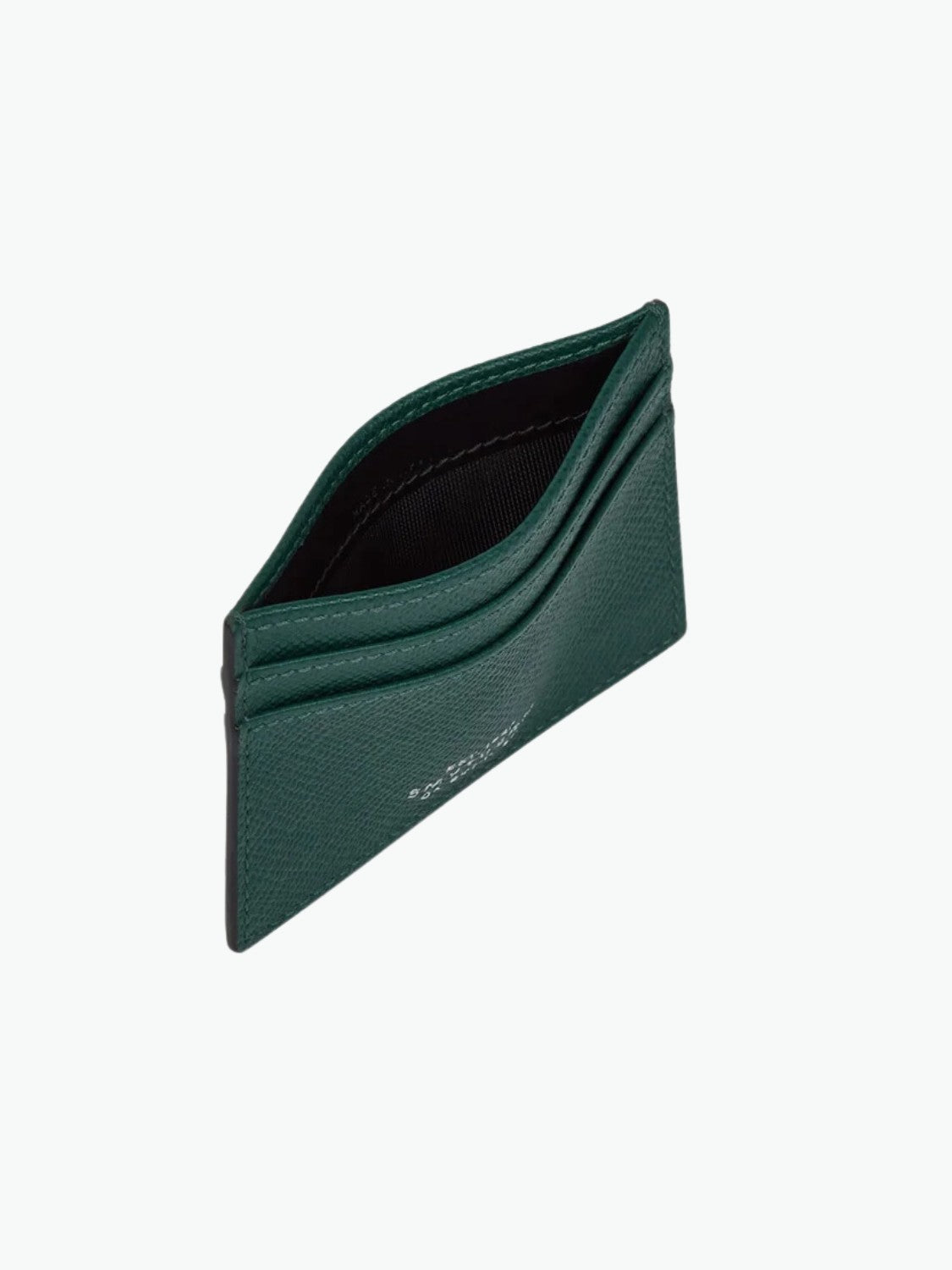 Smythson Flat Card Holder in Panama Forest