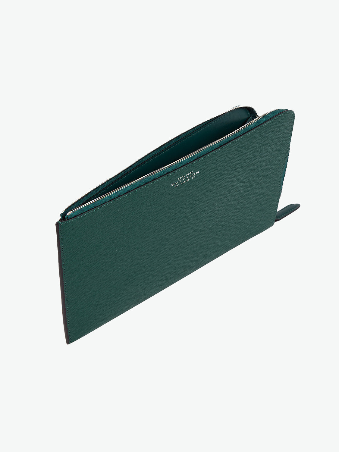 Smythson Travel Pouch in Panama Forest