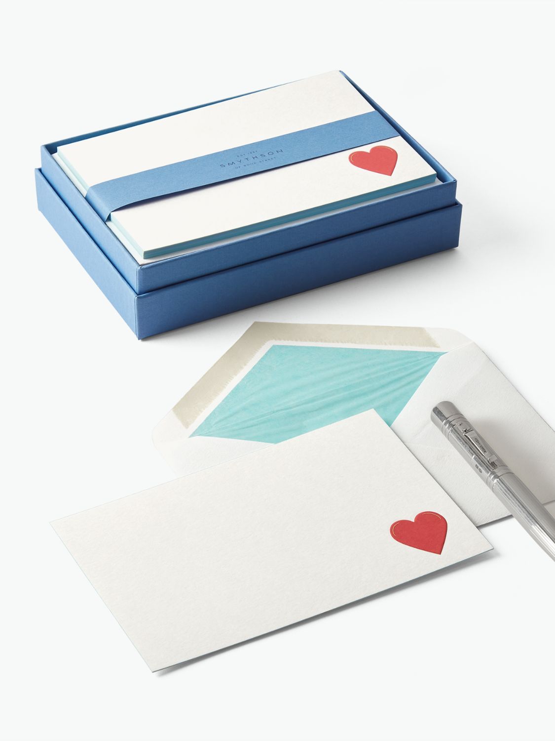 Smythson Heart Motif Correspondence Cards