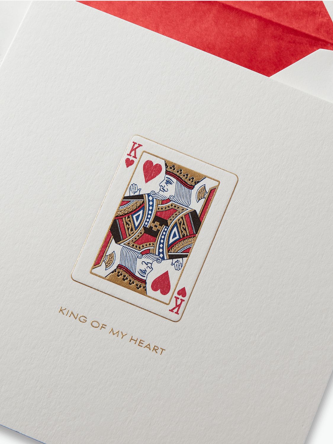 Smythson King of My Heart Card