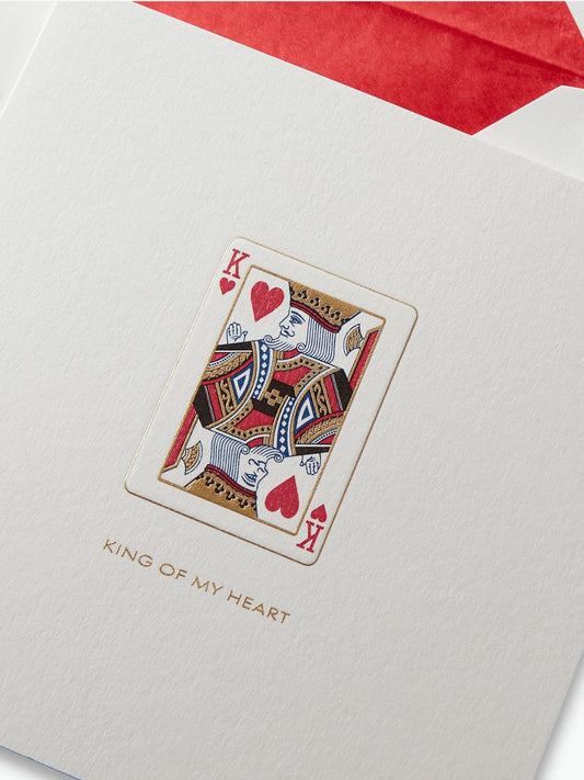 Smythson King of My Heart Card