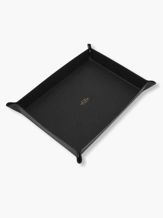 Large Leather Rectangular Trinket Tray