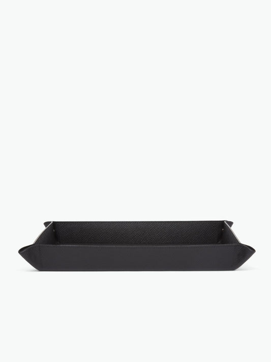 Large Leather Rectangular Trinket Tray
