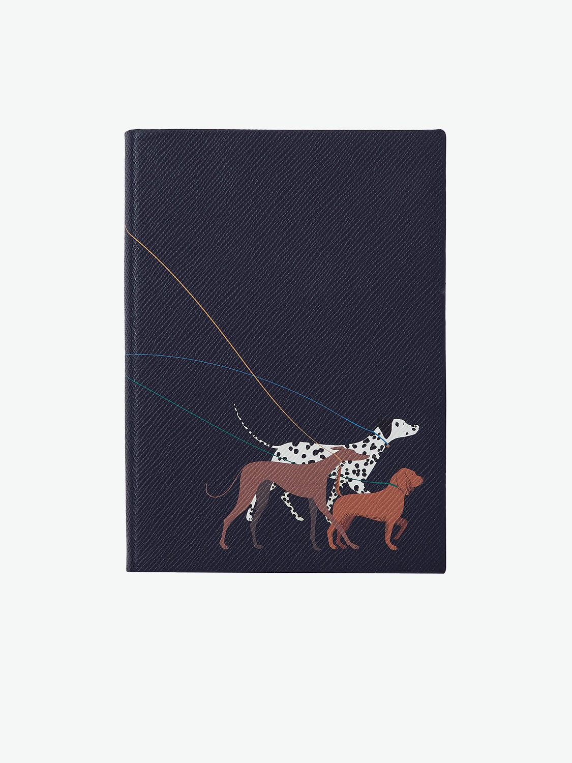 Smythson Dogs Soho Notebook in Panama Navy