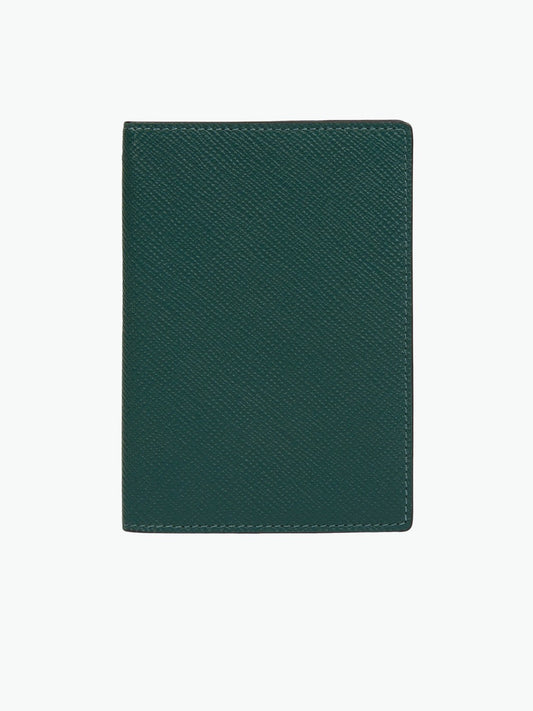 Smythson Passport Cover in Panama Forest