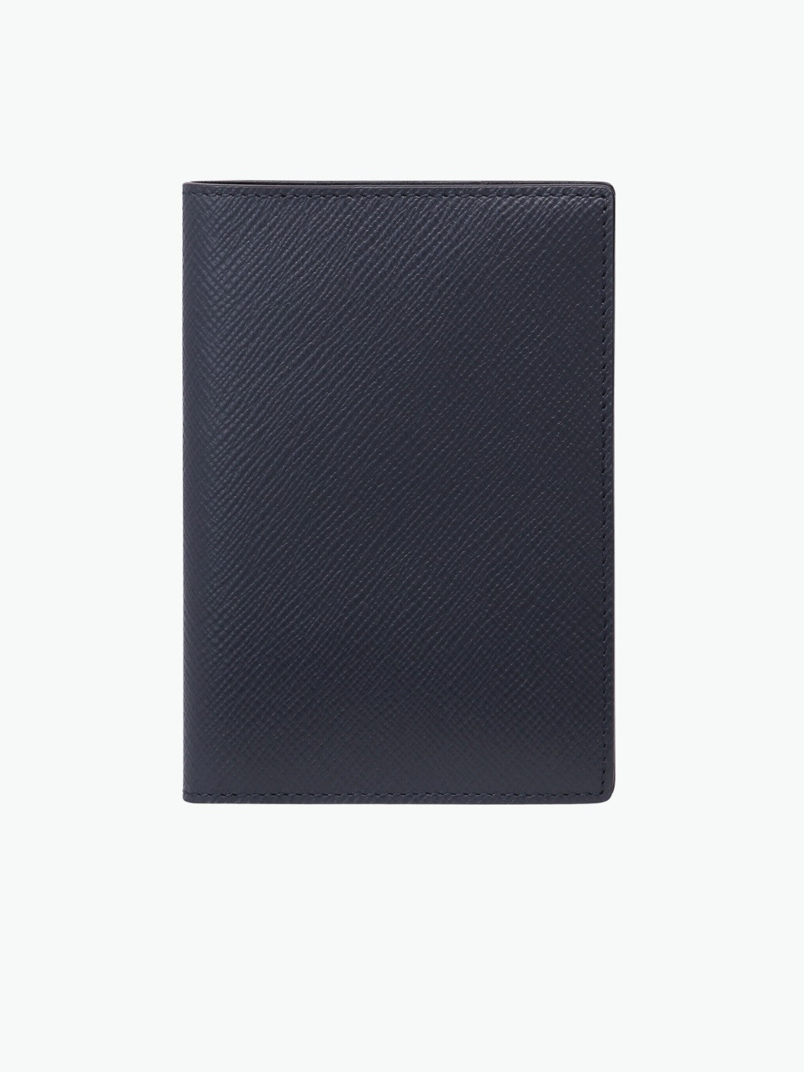 Smythson Passport Cover in Panama navy