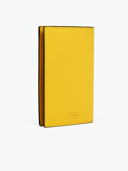 Smythson Clover Heart Passport Cover in Panama