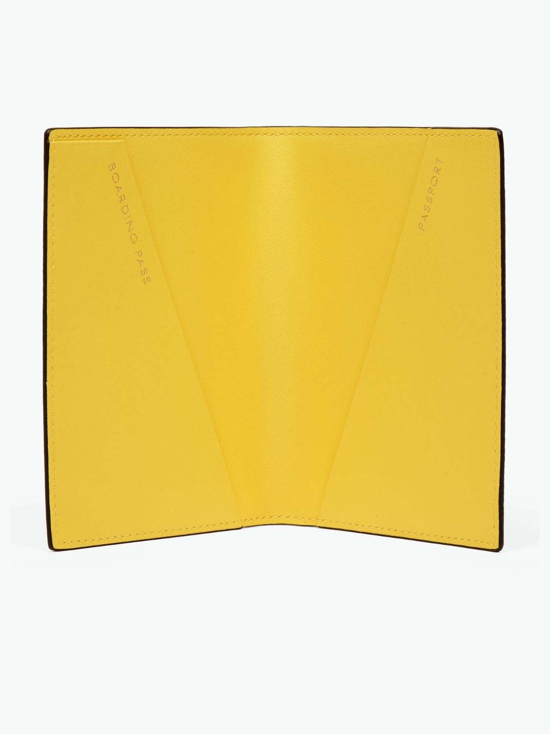 Smythson Clover Heart Passport Cover in Panama