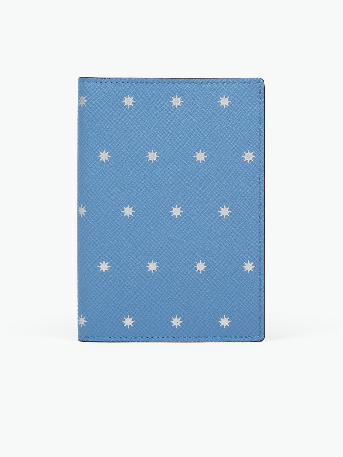 Smythson Passport Cover Stars Nile Blue