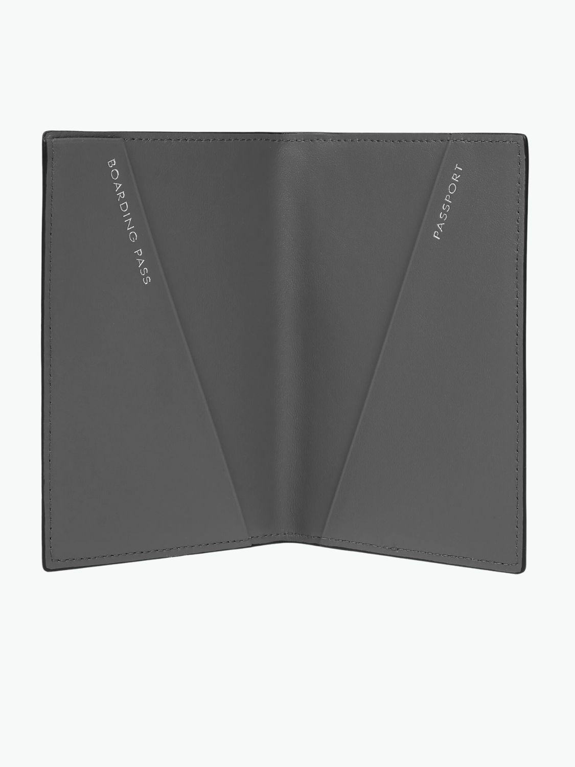 Smythson Passport Cover in Panama Storm Grey