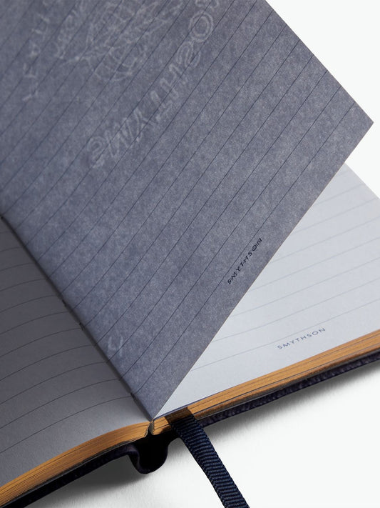 Smythson Stars Pocket Notebook Navy