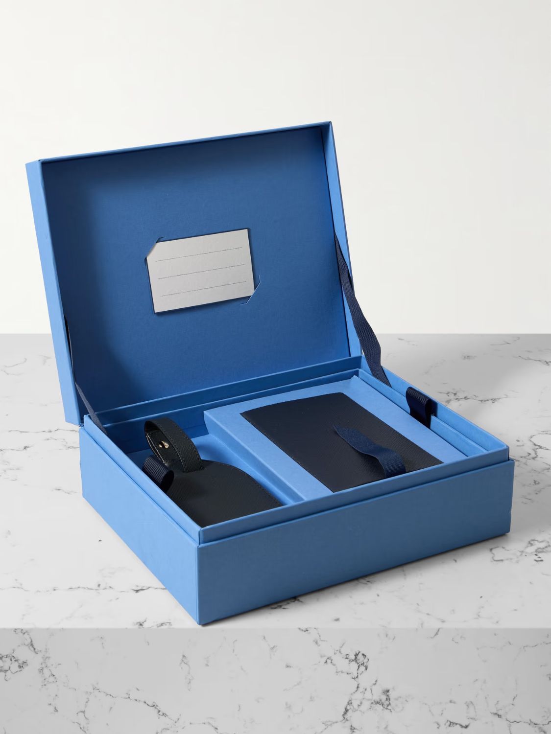 Smythson Travel Gift Box Navy