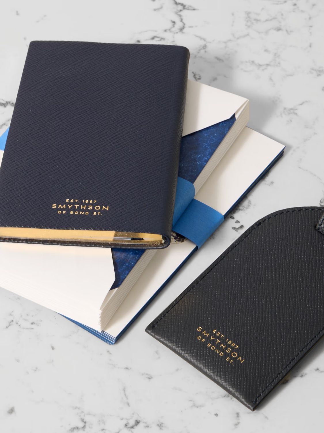 Smythson Travel Gift Box Navy