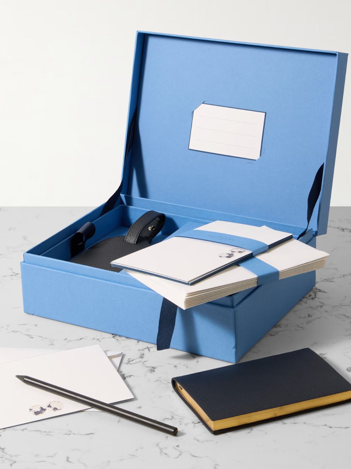 Smythson Travel Gift Box Navy