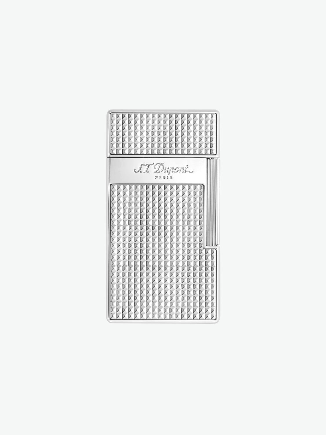 S.T. Dupont Biggy Diamond Head Silver Lighter