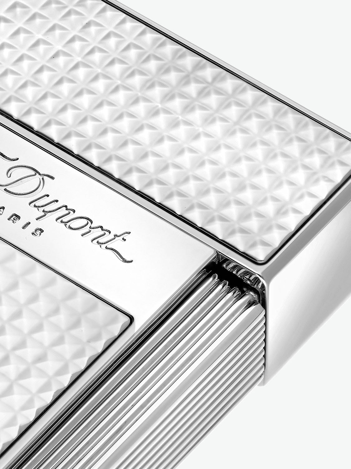 S.T. Dupont Biggy Big D Diamond Silver Lighter